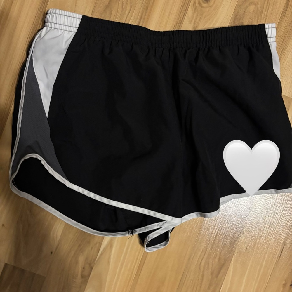 Nike black and White Women's Athletic Shorts